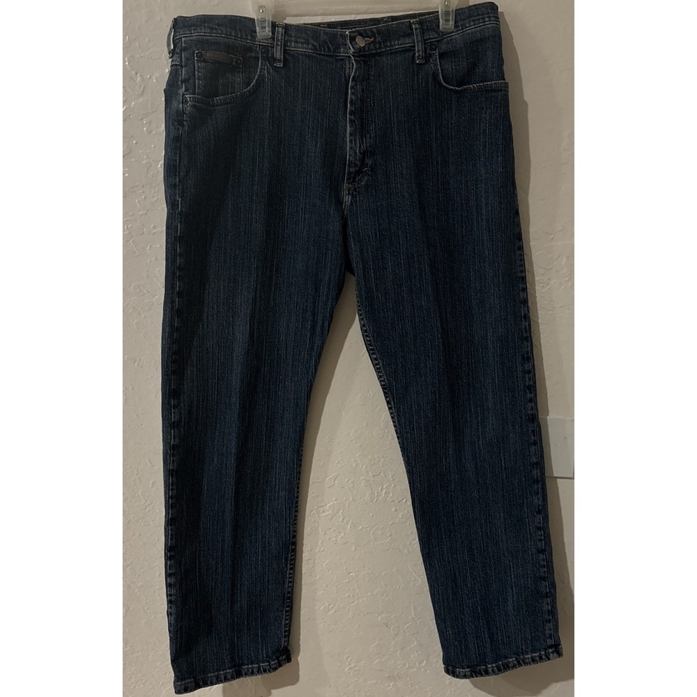 Wrangler Advance Comfort Relaxed Fit Flex Straight Leg Jeans cotton men's 38X29